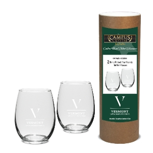 Stemless Wine Glass Canister Set